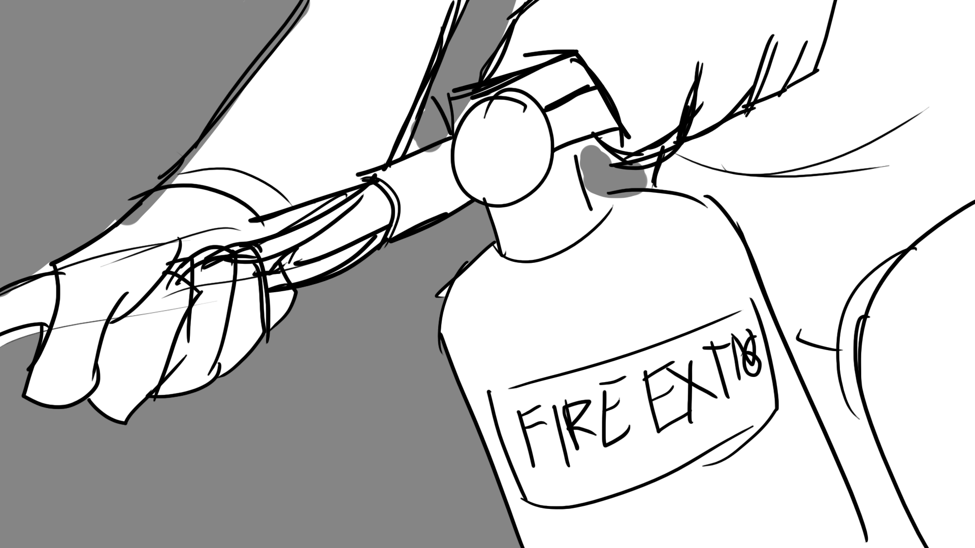 SFX: Fire extinguisher