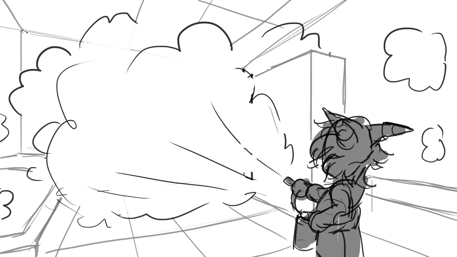 SFX: Fire extinguisher